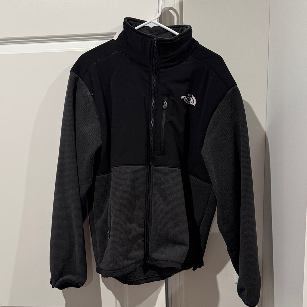 The North Face Black and Dark Gray Fleece Jacket